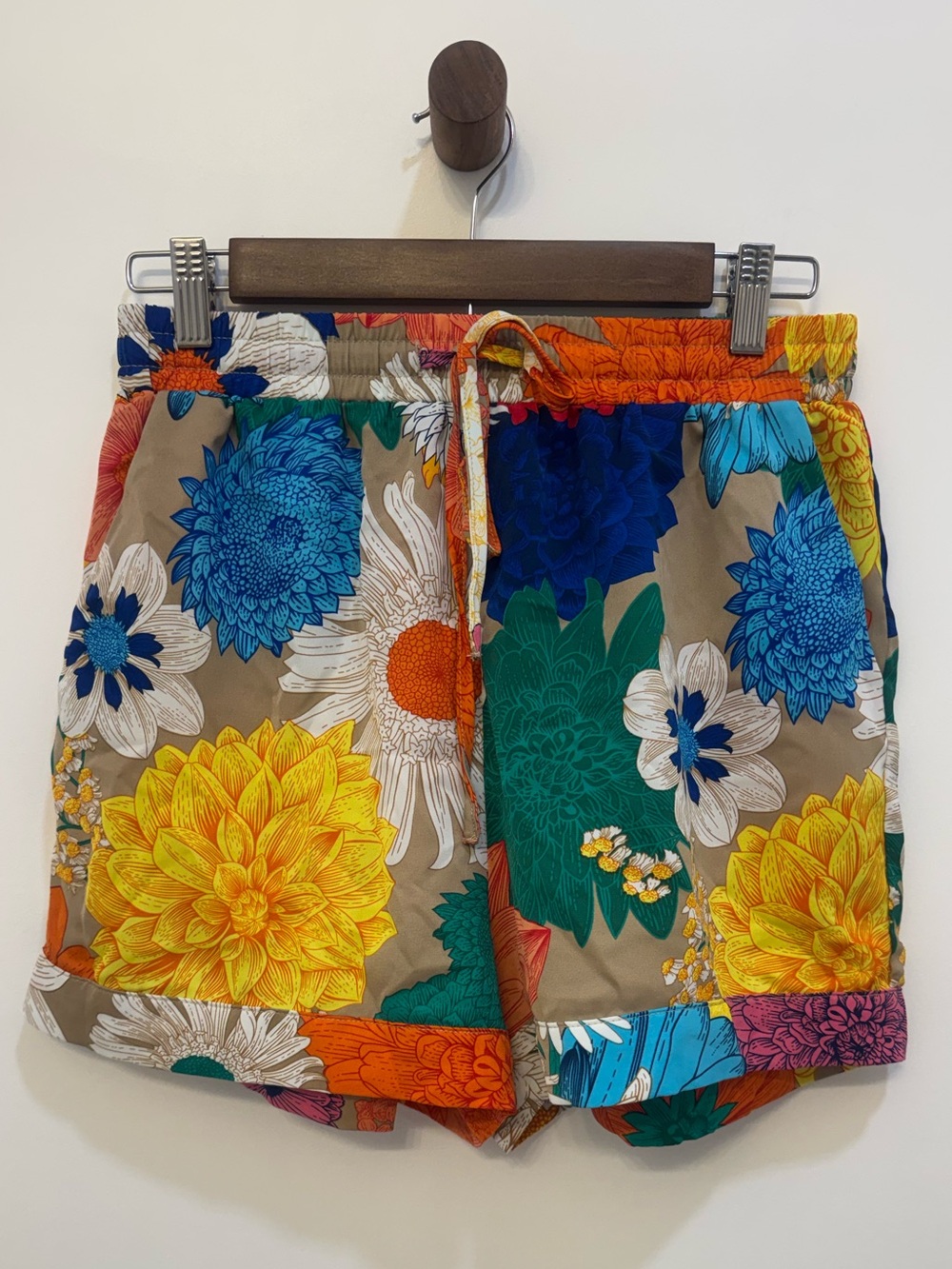 Jodifl Floral Print Drawstring Shorts Womens S Maximalist Boho